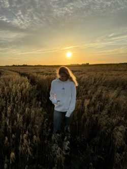 Rising sun hoodie white | lila (unisex) - Afbeelding 5