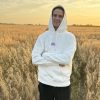 Rising sun hoodie white | lila (unisex) - Afbeelding 4