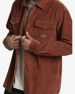 Billabong Bongdays cord blouse rust