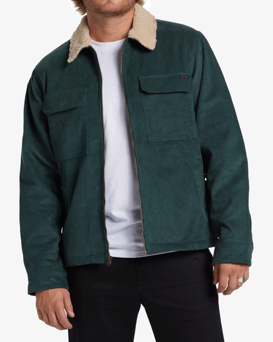 Billabong Barlow sherpa jacket bottle green
