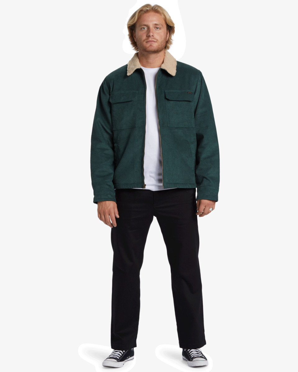 Billabong Barlow sherpa jacket bottle green Moana Six