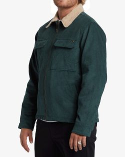 Billabong Barlow sherpa jacket bottle green - Afbeelding 3