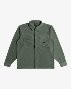 Billabong furnace flannel plain green