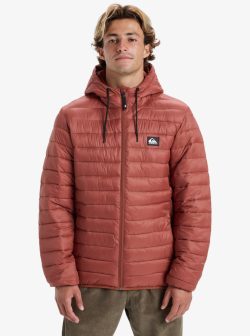 Quiksilver Scaly hood puffer jas henna - Afbeelding 2