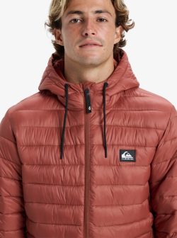 Quiksilver Scaly hood puffer jas henna - Afbeelding 4