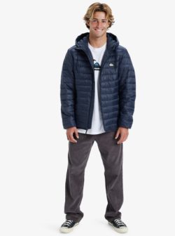 Quiksilver Scaly hood puffer jas navy - Afbeelding 5