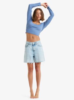 Roxy Goodkeepsake Longsleeve rib infinity blue - Afbeelding 3