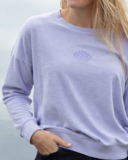 Moana Six rising sun terry towel dames sweater lilac haze - Afbeelding 3