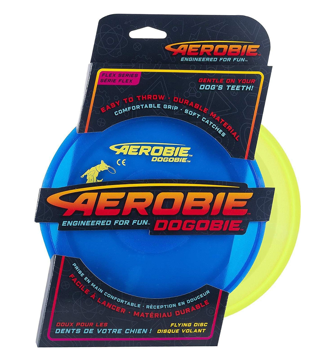 Aerobie dogobie (blauw/geel)