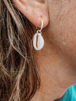 Mini kauri oorbellen zilver - Laguna Treasures