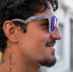 Oakley Frogskin Hybrid matte trans lilac/clear prizm violet - Afbeelding 2