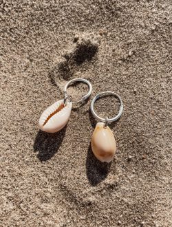Mini kauri oorbellen zilver - Laguna Treasures - Afbeelding 2
