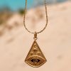 Ocean Eye - oceaan ketting Laguna Treasures (zilver of goud)