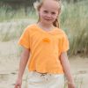 Rising sun terry towel kids t-shirt orange