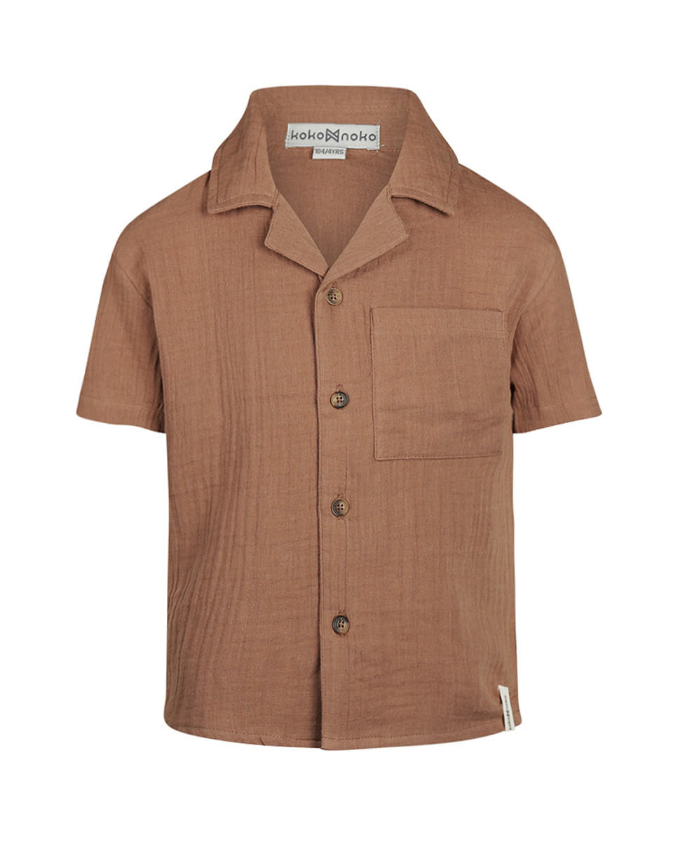Koko Noko  Blouse ss Faded brown