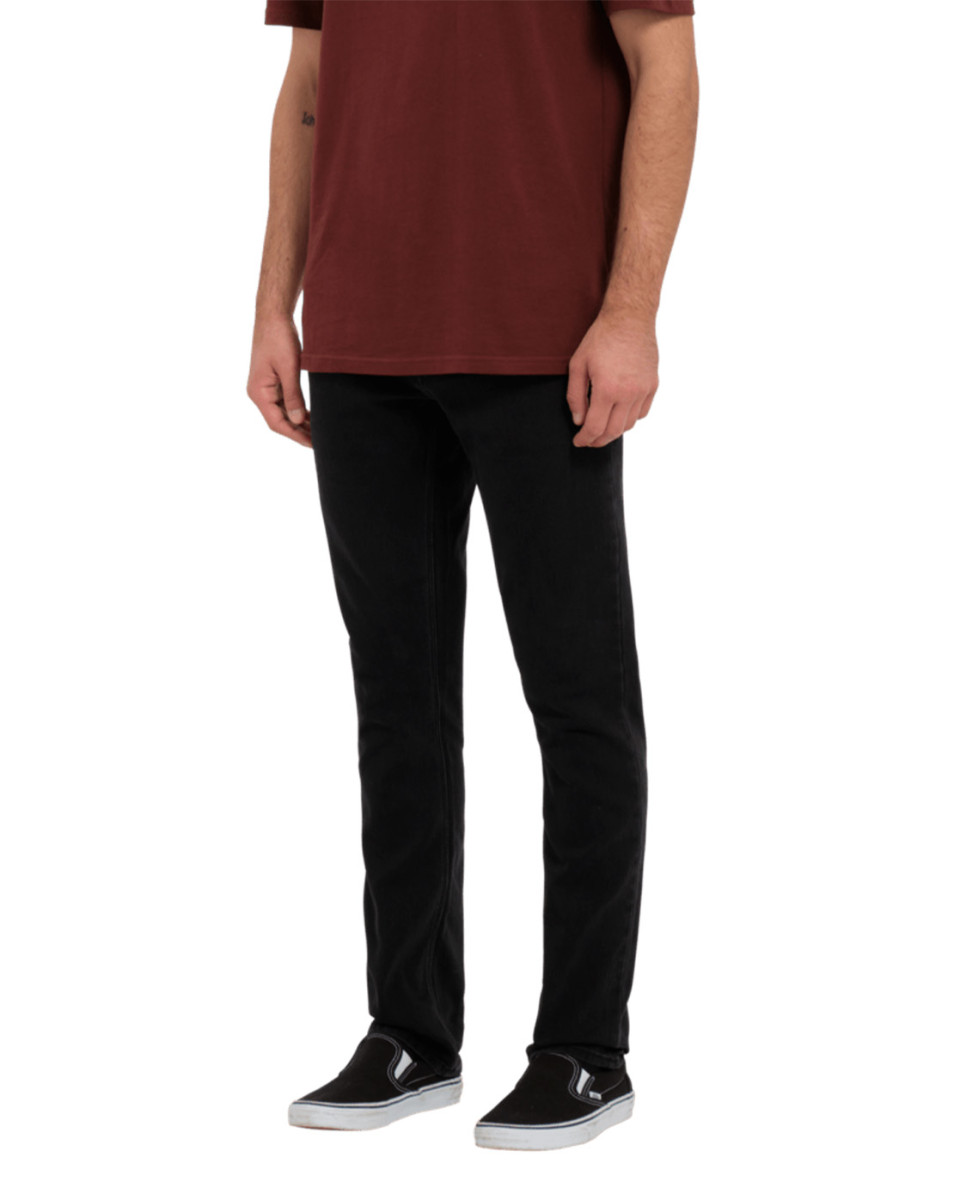 VOLCOM 2X4 DENIM DENIM PANTS BLACK OUT
