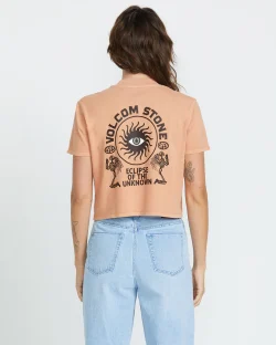 VOLCOM DIAL CROP TEE S/S SAND BROWN - Afbeelding 2