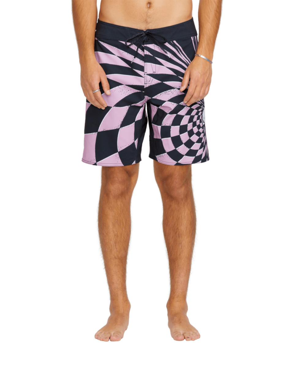 VOLCOM SPIRAL STN MOD 20 BOARDSHORT STEEL PURPLE