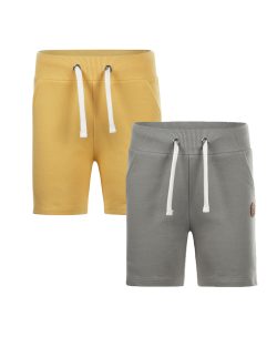Koko Noko  2-pack jogging shorts yellow/olive