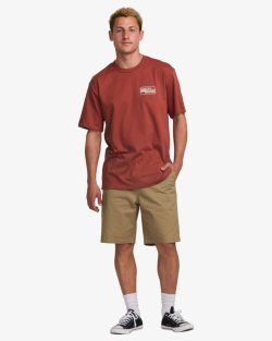 BILLABONG WALLED REGULAR SS DUSTY RED - Afbeelding 2