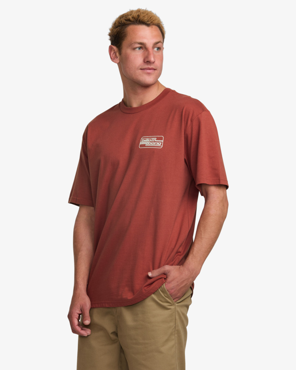 BILLABONG WALLED REGULAR SS DUSTY RED