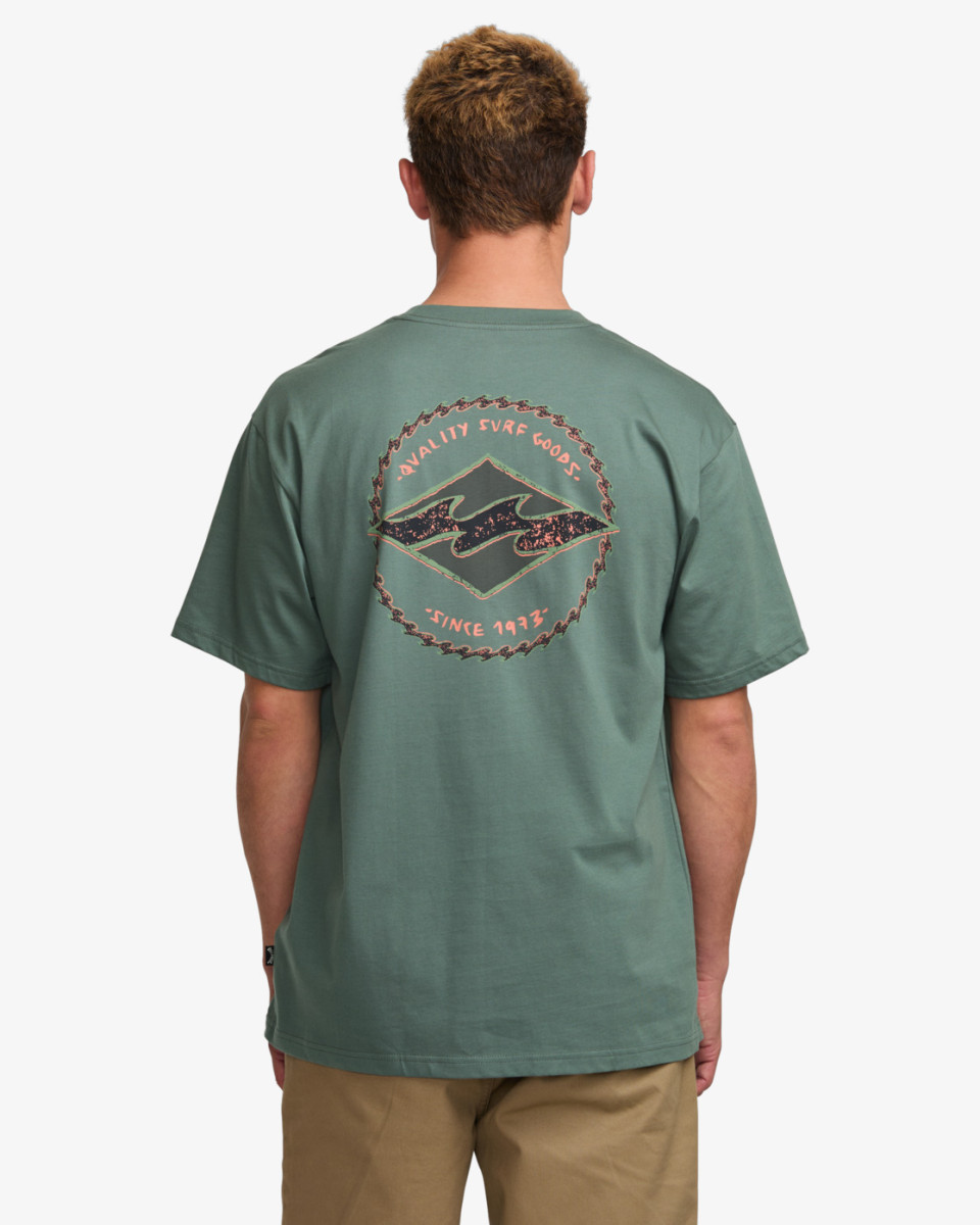 BILLABONG ROTOR DIAMOND REGULAR TEE DARK SLATE