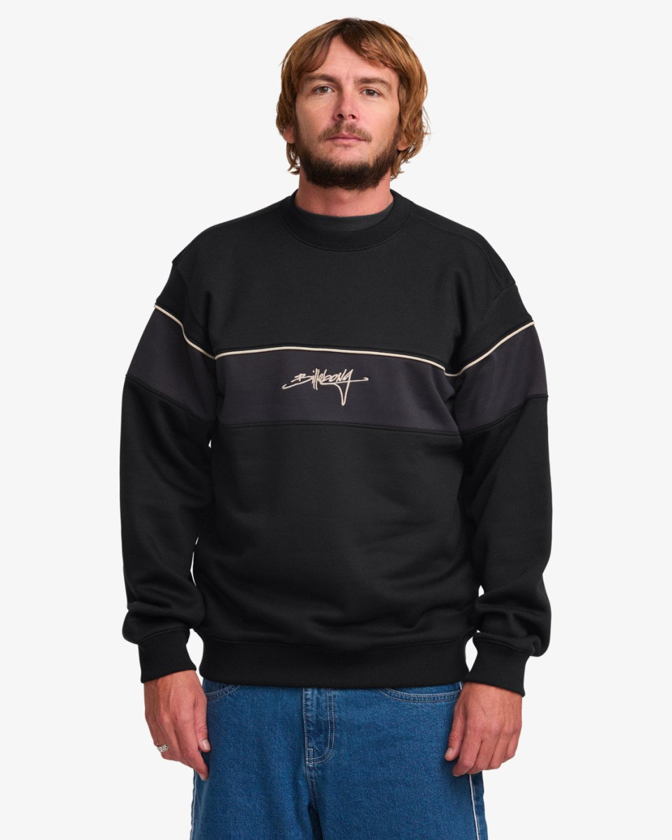 BILLABONG WARPED CREW OFF BLACK