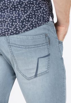 Timezone Slim ScottyTZ Short used blue grey wash - Afbeelding 3