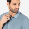 Timezone Garment Dye Poloshirt washed dove blue - Afbeelding 2