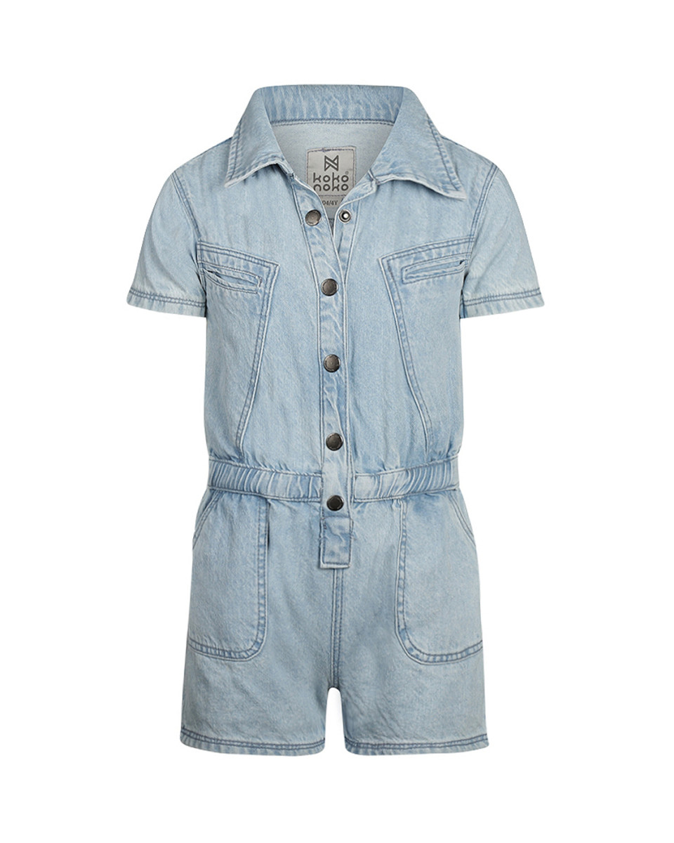 Koko Noko  Jeans jumpsuit short Blue jeans