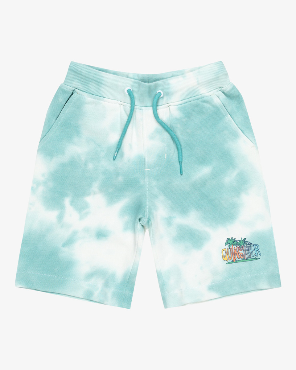QUIKSILVER TIE DYE TRACK SHORT BOYS MARINE BLUE