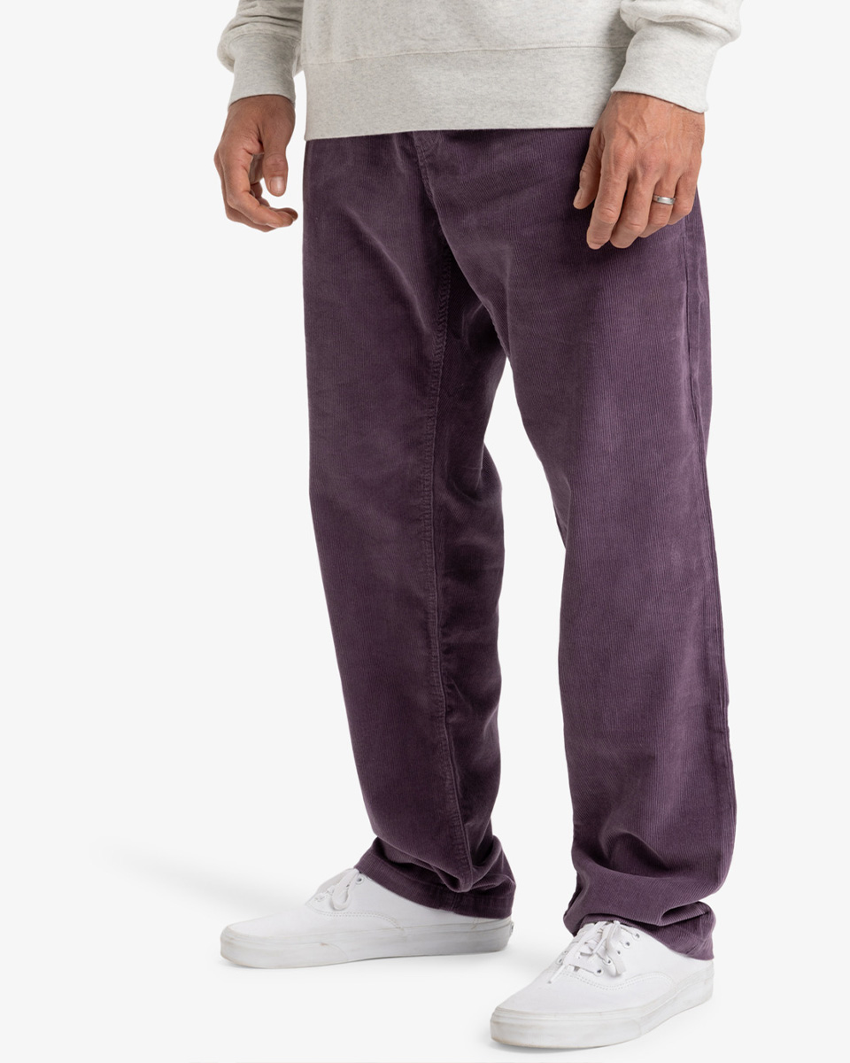 QUIKSILVER TAXER CORD PANT VINTAGE VIOLET
