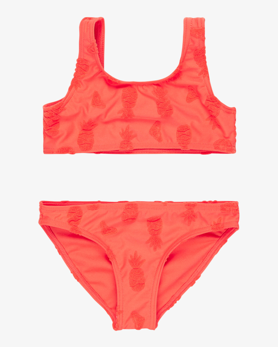 ROXY PINEAPPLE POP BRALETTE SET EMBERGLOW PINEAPPLE TEENIE