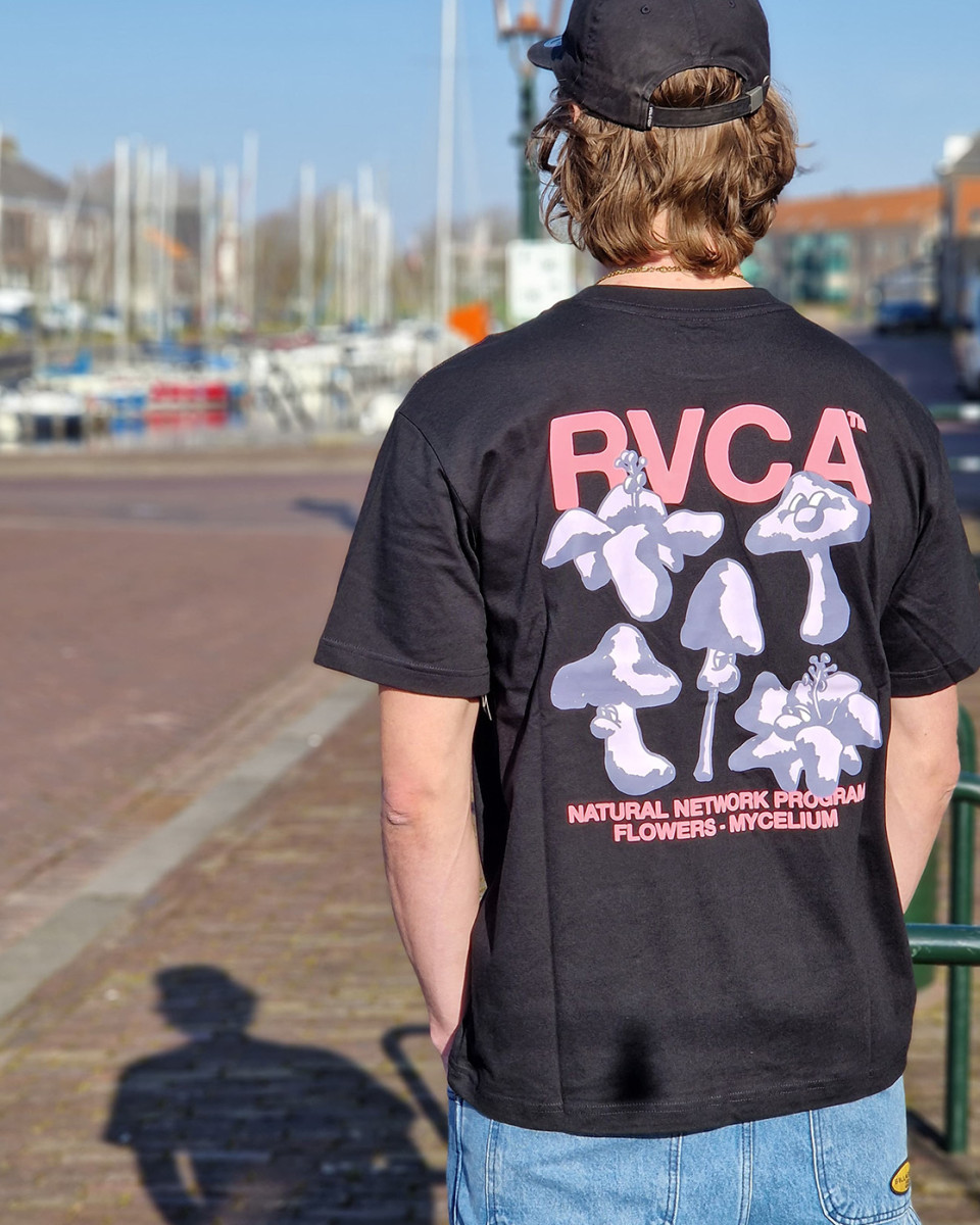 RVCA NATURAL NETWORK SS TEE BLACK