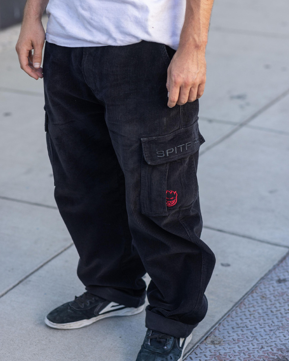 Spitfire classic ’87 cargo pant corduroy black