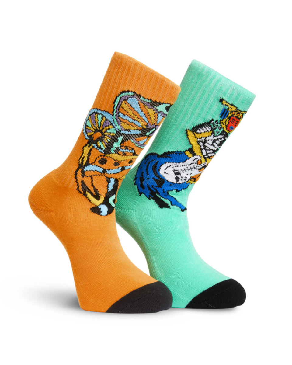 VOLCOM FA BOB MOLLEMA SOCK 4PC SOCKS MINT