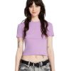 VOLCOM STONE TIGHT CROP S/S TEE IRIS PURPLE