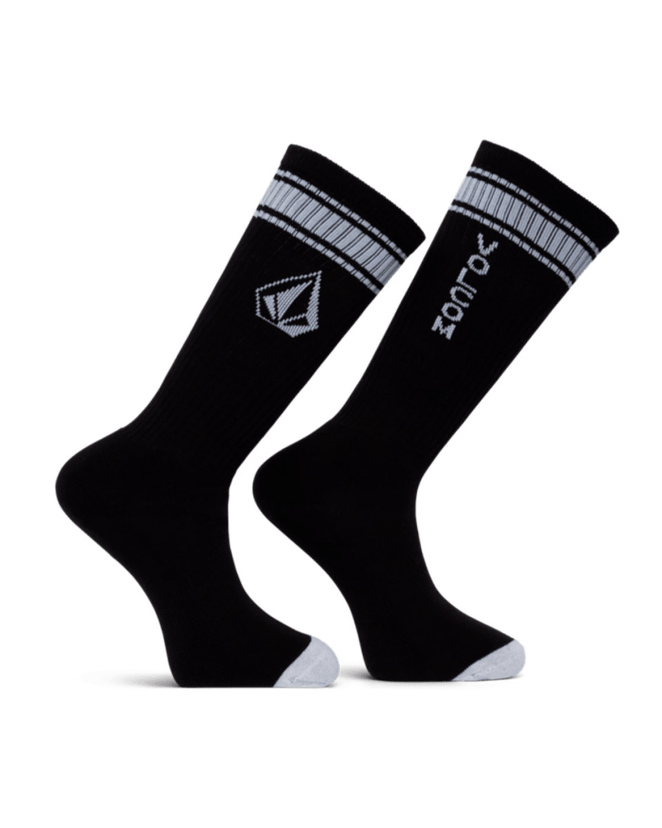 VOLCOM HIGH STRIPE SOCK PR SOCKS BLACK