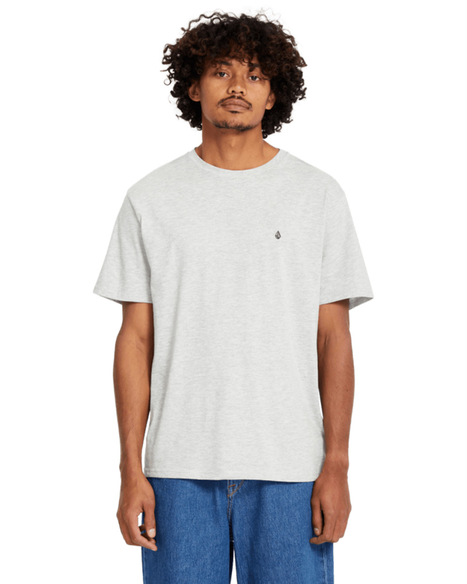 VOLCOM STONE BLANKS S/S BASIC TEE HEATHER GREY