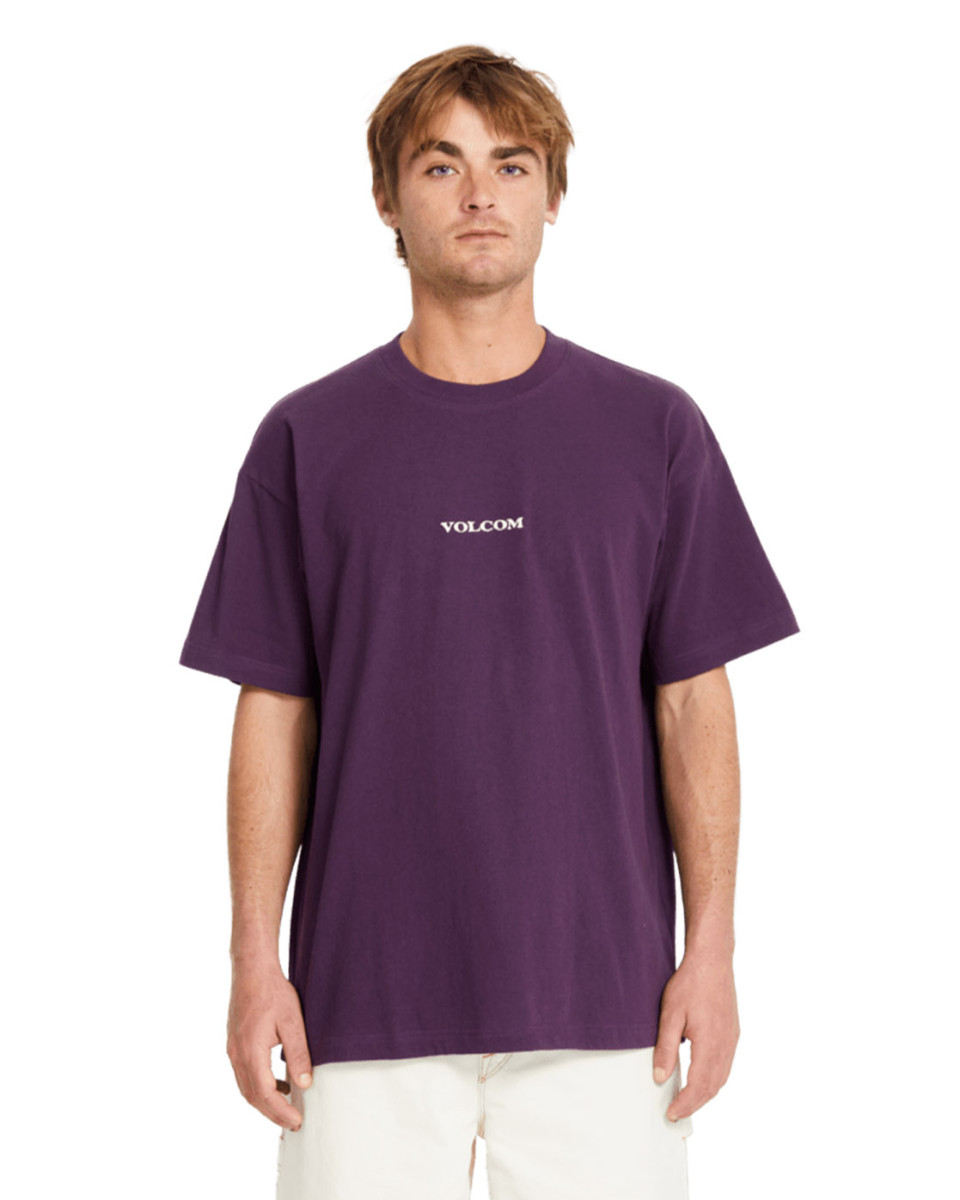 VOLCOM STONE LSE SST S/S CUSTOM TEE GRAPE ROYALE