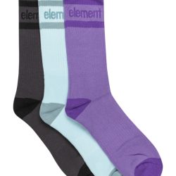 ELEMENT CLEARSIGHT 3.0 SOCKS 3PK OFF BLK/OMPHALODES/VERONICA