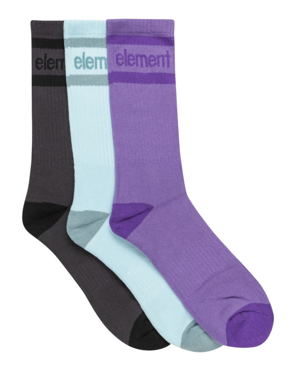 ELEMENT CLEARSIGHT 3.0 SOCKS 3PK OFF BLK/OMPHALODES/VERONICA