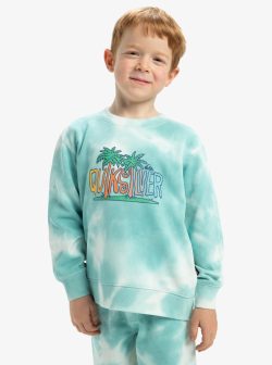 QUIKSILVER TIE DYE CREW BOYS MARINE BLUE - Afbeelding 2