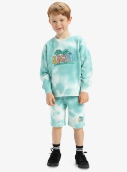 QUIKSILVER TIE DYE CREW BOYS MARINE BLUE - Afbeelding 4