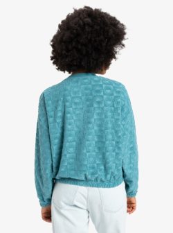 QUIKSILVER TROPIC DAY SPONGE FLEECE BRITTANY BLUE - Afbeelding 3