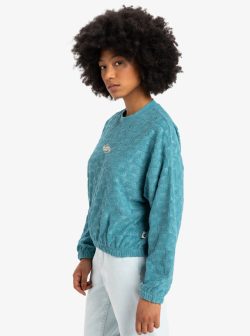 QUIKSILVER TROPIC DAY SPONGE FLEECE BRITTANY BLUE - Afbeelding 4