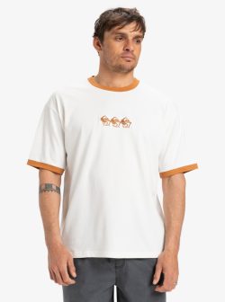 QUIKSILVER TICKET TO THE BEACH RINGER SS SNOW WHITE - Afbeelding 2