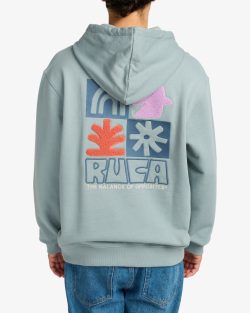 RVCA MOSAIC HOODIE LEAD - Afbeelding 4