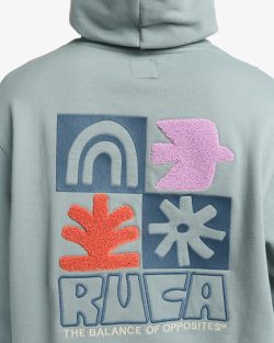 RVCA MOSAIC HOODIE LEAD - Afbeelding 2