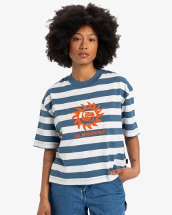 QUIKSILVER BOYFRIEND CROP SS TEE REALTEAL